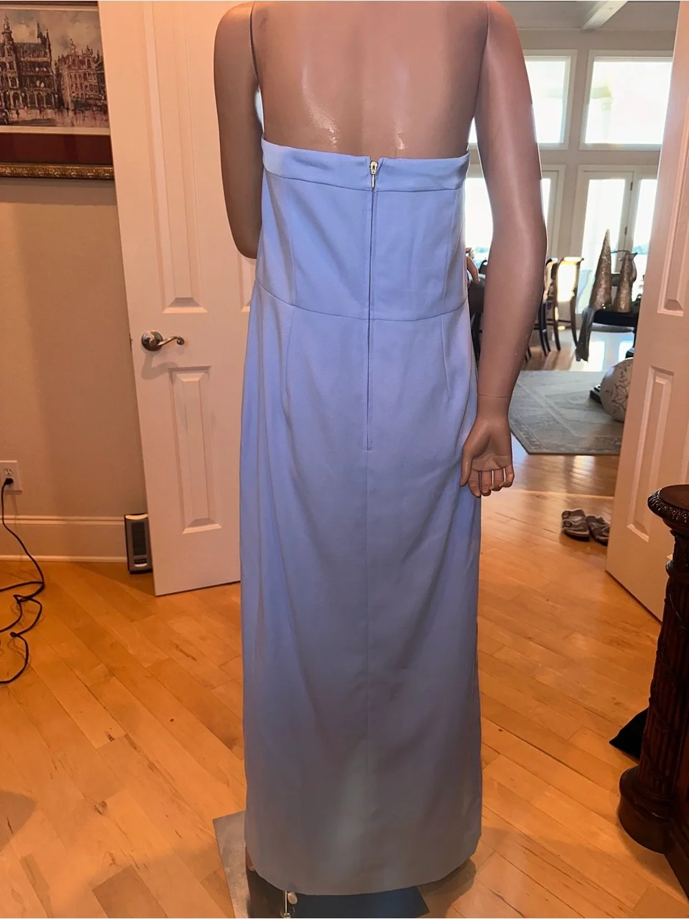 Lilly Pulitzer Strapless Light Blue Maxi Dress with Bow Detail - Picture 4 of 7